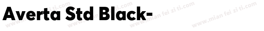 Averta Std Black字体转换